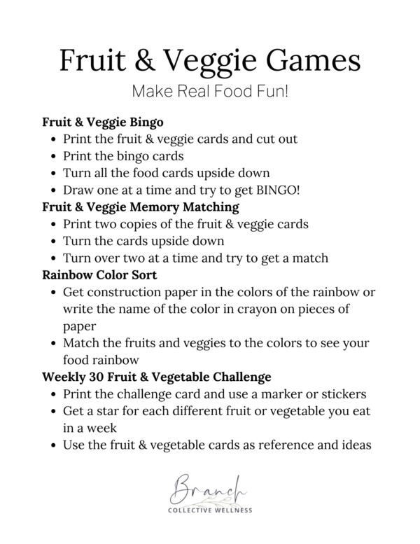 FREE - Fruit & Veggie Games for Kids - Image 2